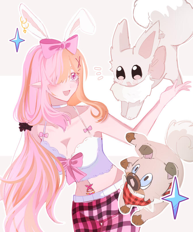 Rockruff & Eevee